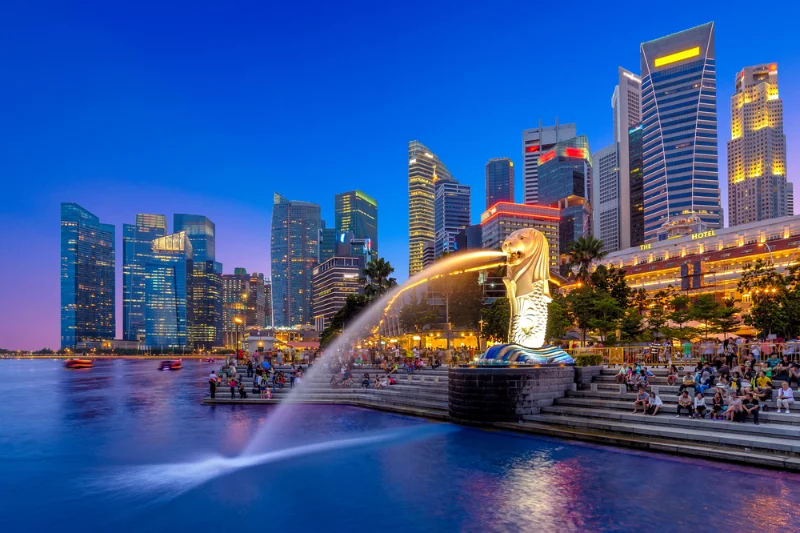 Marina Bay Sands and Gardens by the Bay skyline in Singapore, a popular stop in Singapore tour packages from Delhi